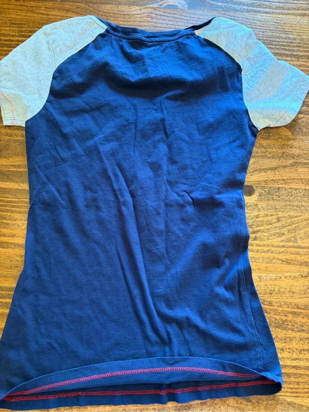 Nike Navy Tee with Red Trim and White Logo